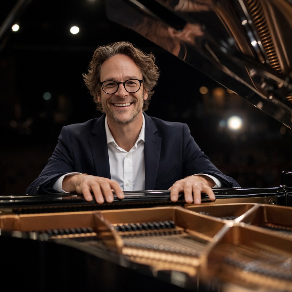 Chip Miller at the piano